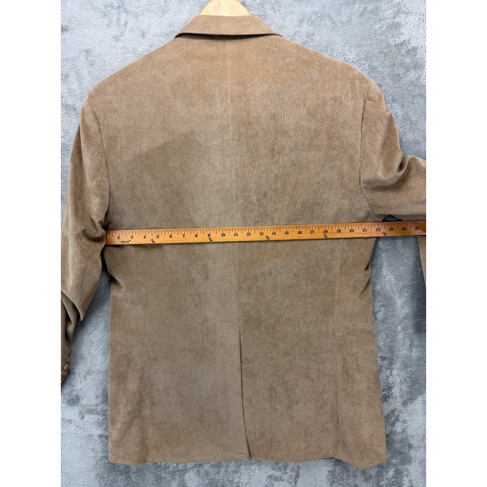 Ralph‎ Ralph Lauren Mens Corduroy Blazer 42L Tan Paisley Lined Stretch - Picture 9 of 11